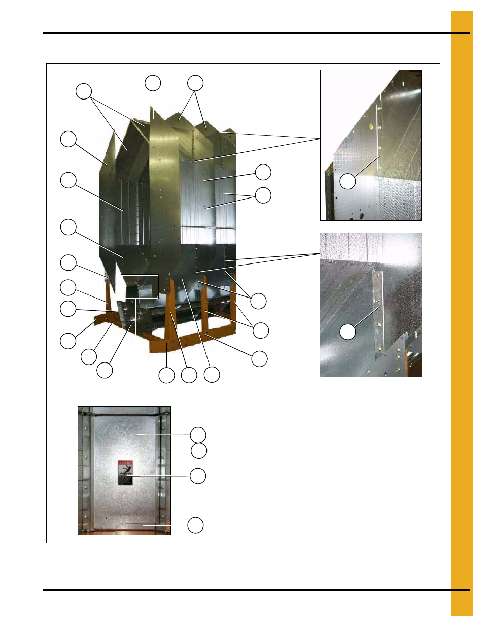 Inside (plenum) screens/plenum closure doors, Bottom module | Grain Systems PNEG-1404 User Manual | Page 11 / 94