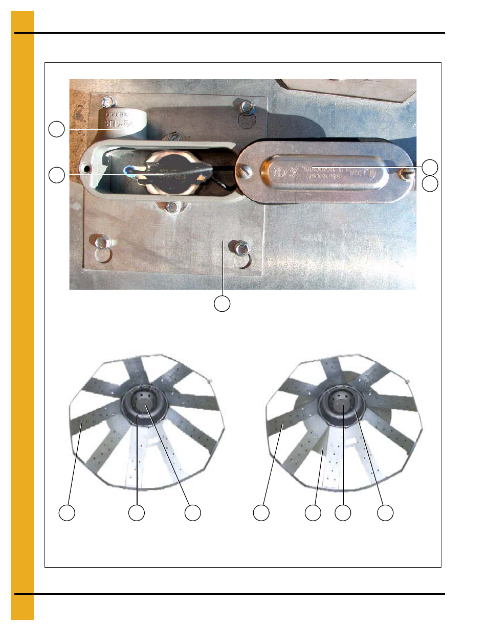 Flame probe/ignitor/burner assemblies (continued), Fan/heaters | Grain Systems PNEG-1404 User Manual | Page 50 / 94