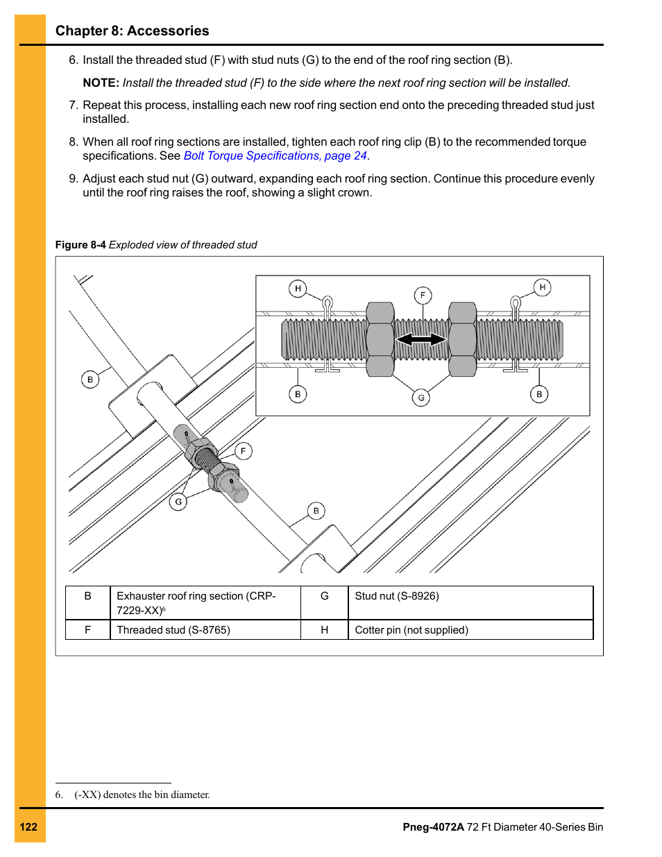 Figure 8, Chapter 8: accessories | Grain Systems Tanks PNEG-4072A User Manual | Page 122 / 160