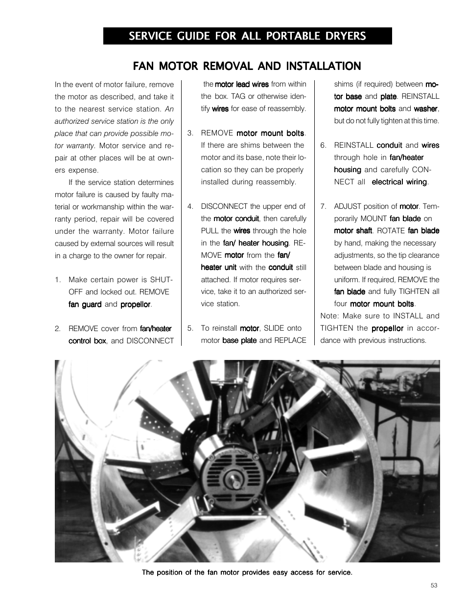 Service guide for all portable dryers | Grain Systems PNEG-573 User Manual | Page 53 / 86