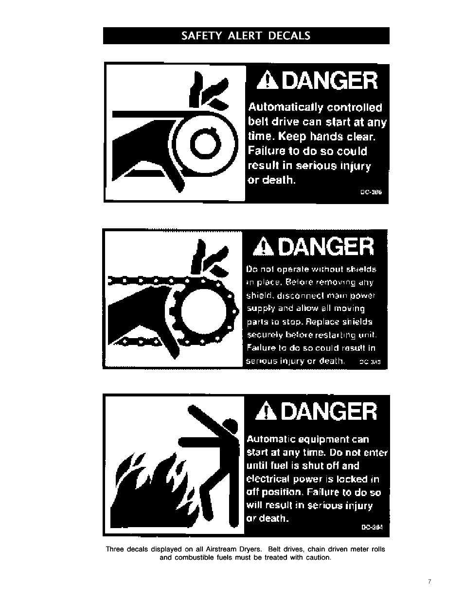 Safety alert decals | Grain Systems PNEG-573 User Manual | Page 7 / 86