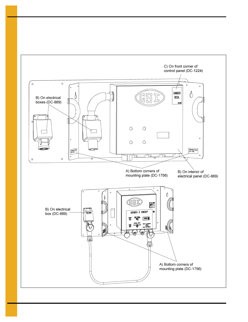 Decals, Chapter 3 decals | Grain Systems Bucket Elevtors, Conveyors, Series II Sweeps PNEG-1366 User Manual | Page 12 / 60