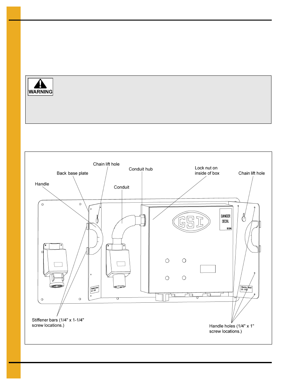 Guidance handle installation | Grain Systems Bucket Elevtors, Conveyors, Series II Sweeps PNEG-1366 User Manual | Page 22 / 60