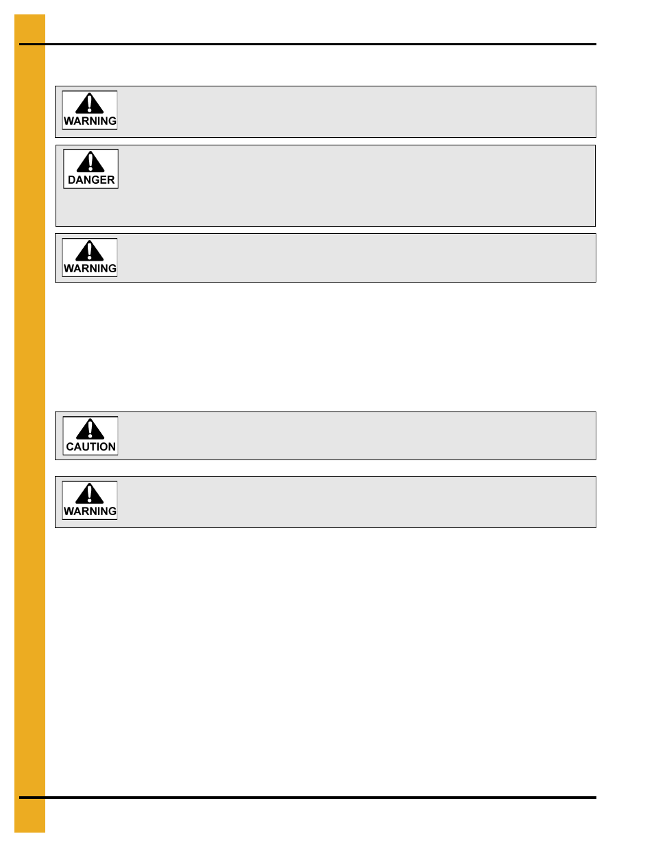 Start-up, Chapter 6 start-up, Perform pre-start checks | Grain Systems Bucket Elevtors, Conveyors, Series II Sweeps PNEG-1366 User Manual | Page 32 / 60