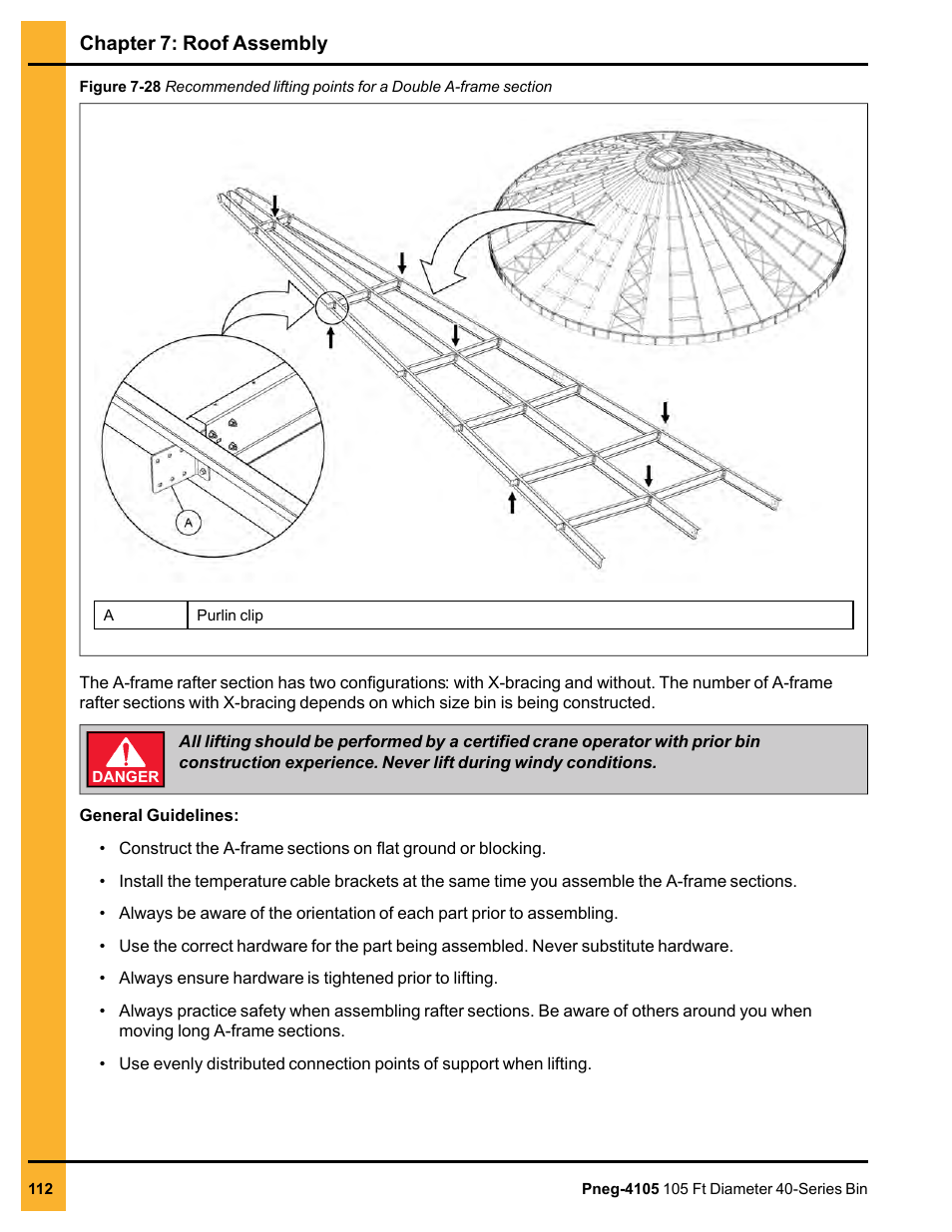 Chapter 7: roof assembly | Grain Systems Tanks PNEG-4105 User Manual | Page 112 / 178