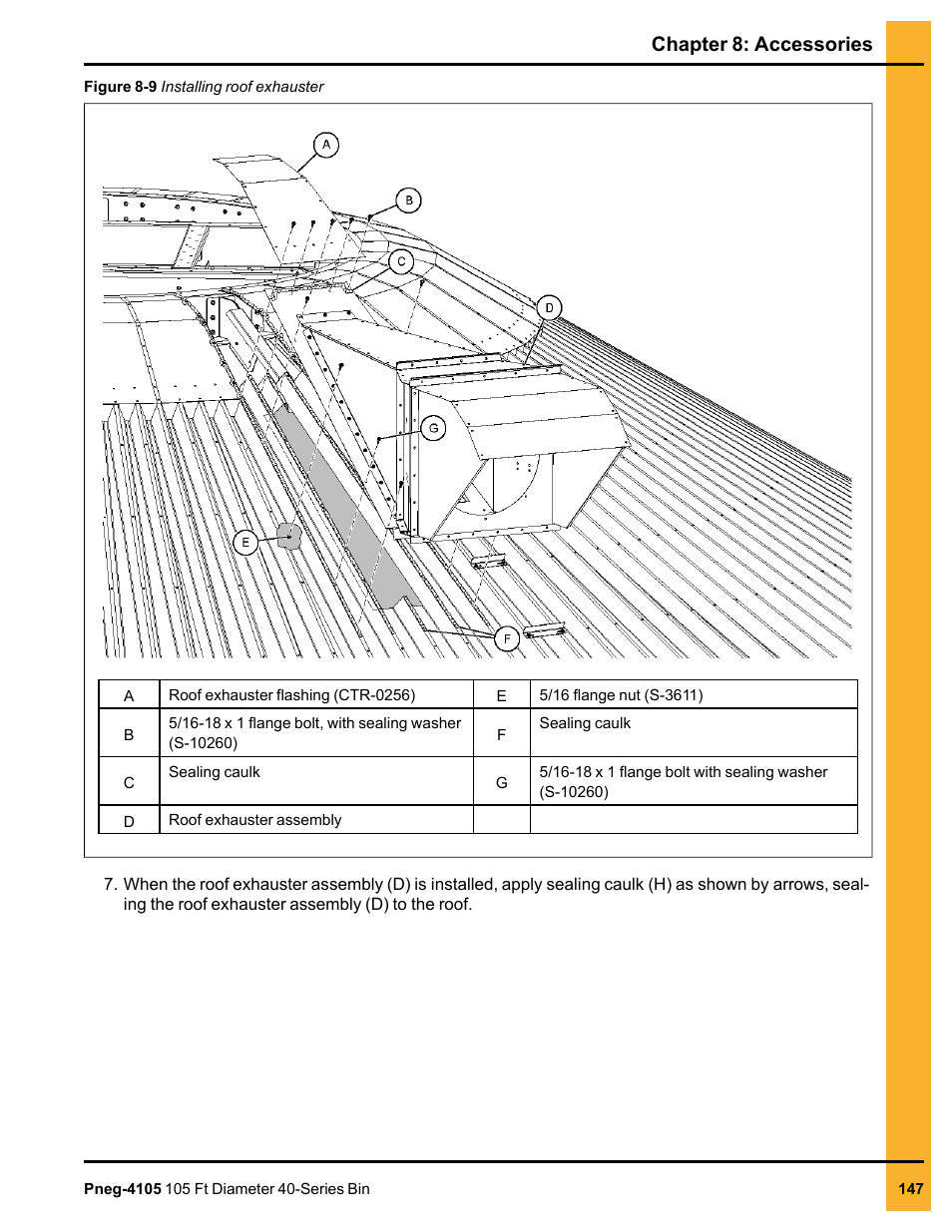 Chapter 8: accessories | Grain Systems Tanks PNEG-4105 User Manual | Page 147 / 178