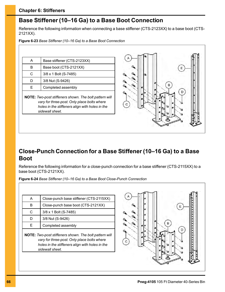 Chapter 6: stiffeners | Grain Systems Tanks PNEG-4105 User Manual | Page 66 / 178