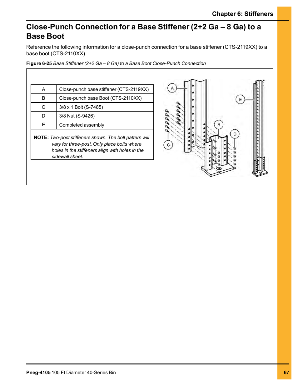 Chapter 6: stiffeners | Grain Systems Tanks PNEG-4105 User Manual | Page 67 / 178