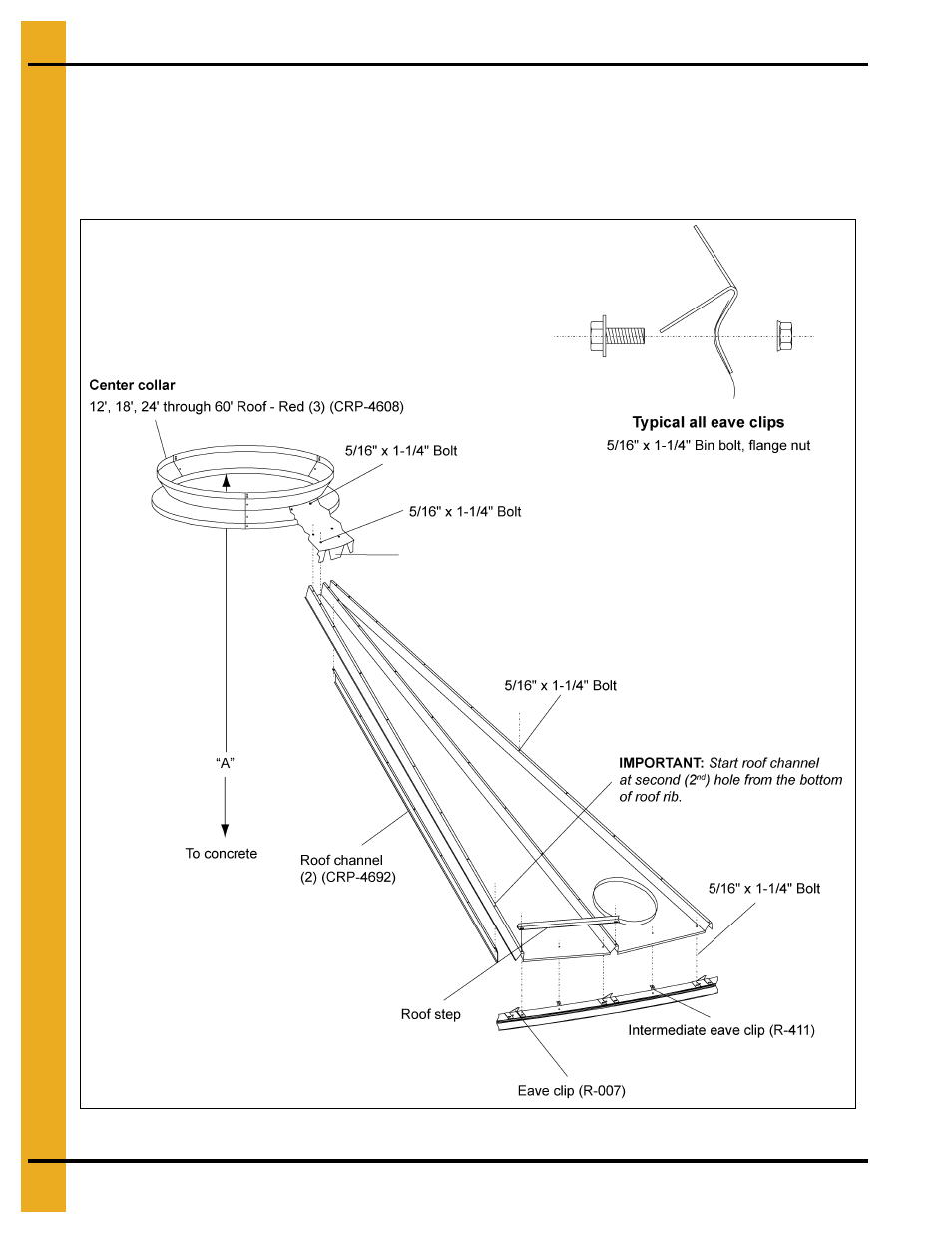 Roof assembly for 27' through 30' bins, Farm roof assembly | Grain Systems Tanks PNEG-1092 User Manual | Page 30 / 88