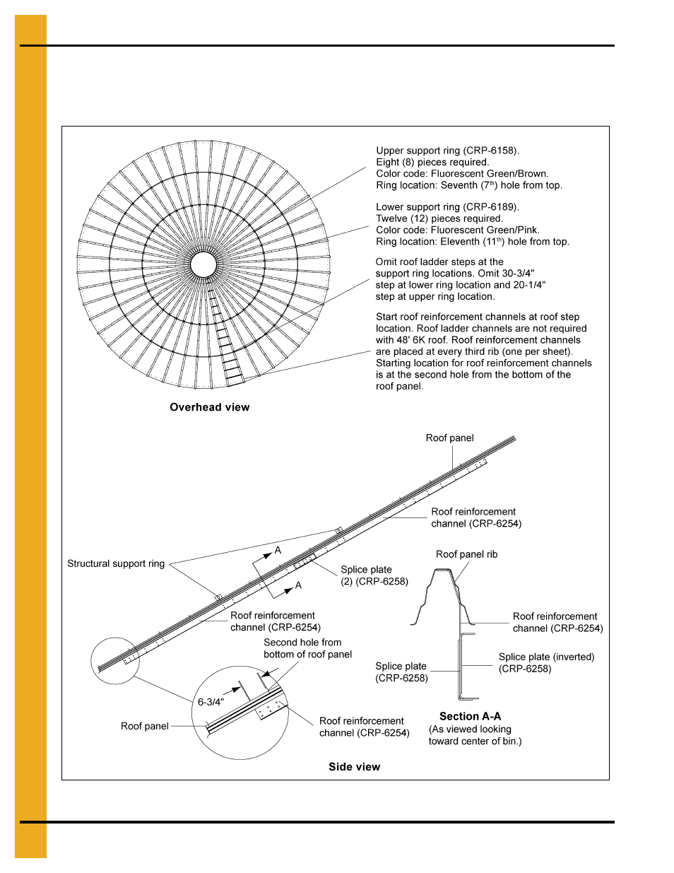 48' farm roof support instructions | Grain Systems Tanks PNEG-1092 User Manual | Page 40 / 88