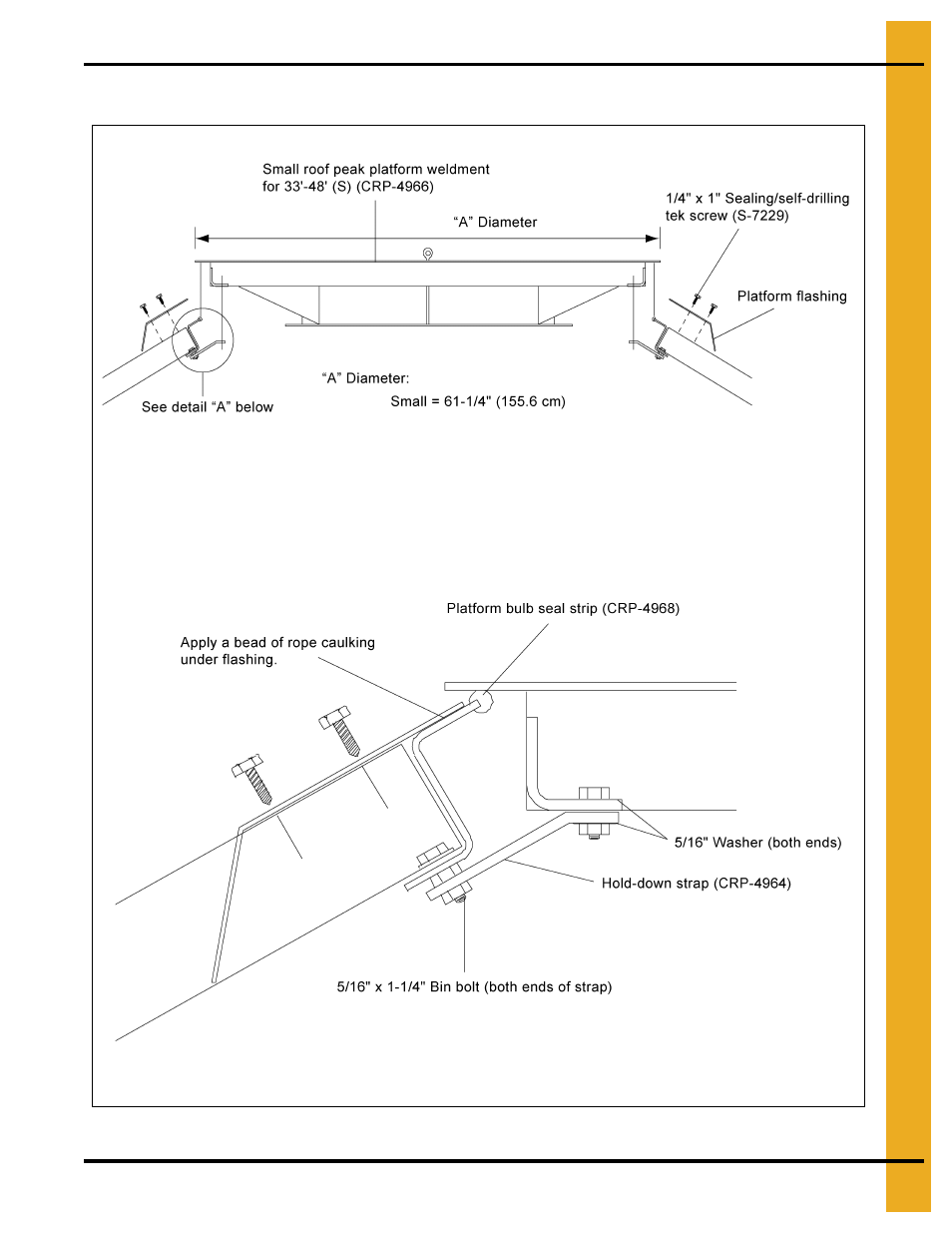 33'-48' flat top instructions, Roof assembly instructions | Grain Systems Tanks PNEG-1092 User Manual | Page 53 / 88