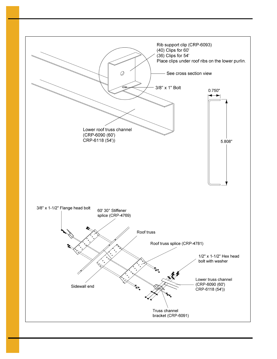 54'-60' lower roof truss assembly, Roof assembly instructions | Grain Systems Tanks PNEG-1092 User Manual | Page 62 / 88