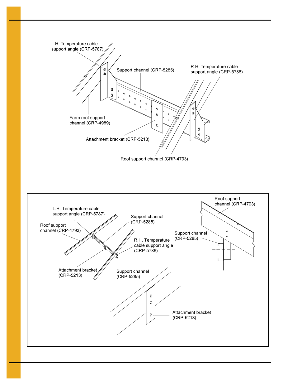 Roof truss details, Chapter 11 roof truss details, Figure 11a on | 27'-30' roof truss details, 33'-36' roof truss details | Grain Systems Tanks PNEG-1092 User Manual | Page 66 / 88