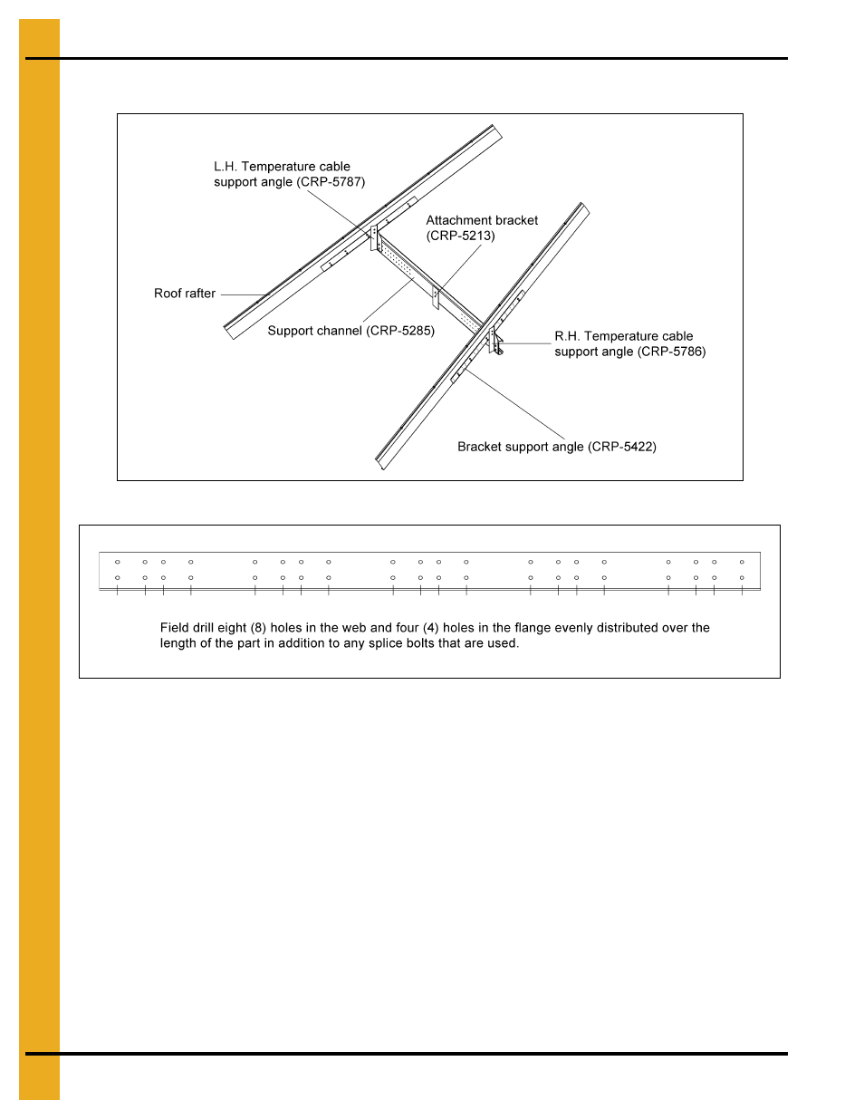 39'-60' roof truss details, Figure 11e, Rafter | 39' a | Grain Systems Tanks PNEG-1092 User Manual | Page 70 / 88