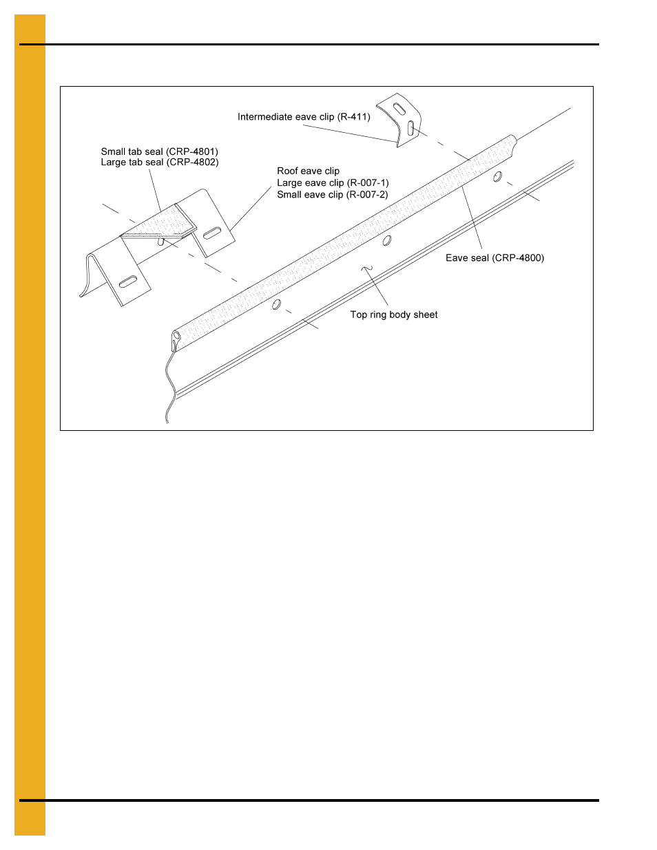 Optional grain bin eave seal installation | Grain Systems Tanks PNEG-1092 User Manual | Page 84 / 88