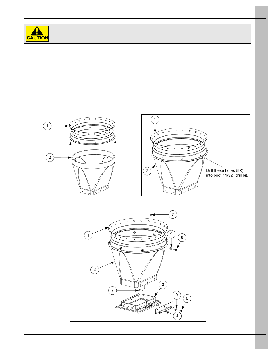 Installation, Chapter 5, Boot and transfer plate installation | Grain Systems Bin Accessories PNEG-914 User Manual | Page 15 / 64