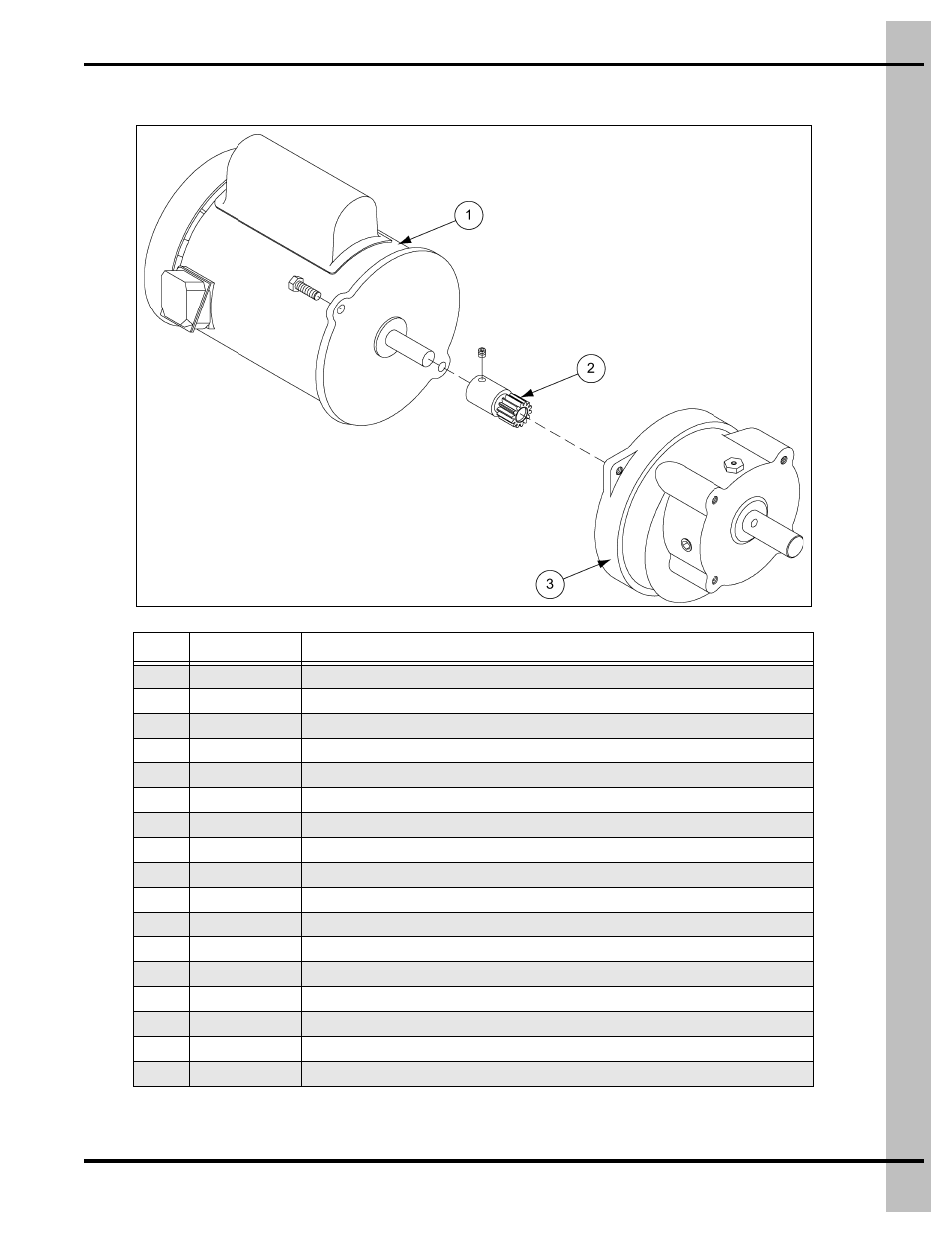 Direct drive power unit, Parts list | Grain Systems Bin Accessories PNEG-914 User Manual | Page 51 / 64