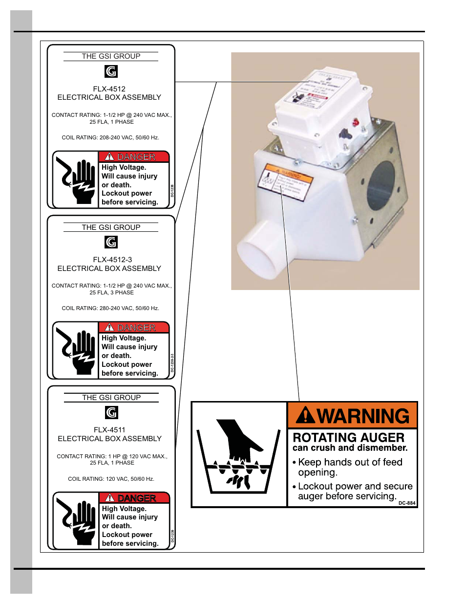 Decals, Chapter 2, Danger | Grain Systems Bin Accessories PNEG-914 User Manual | Page 8 / 64