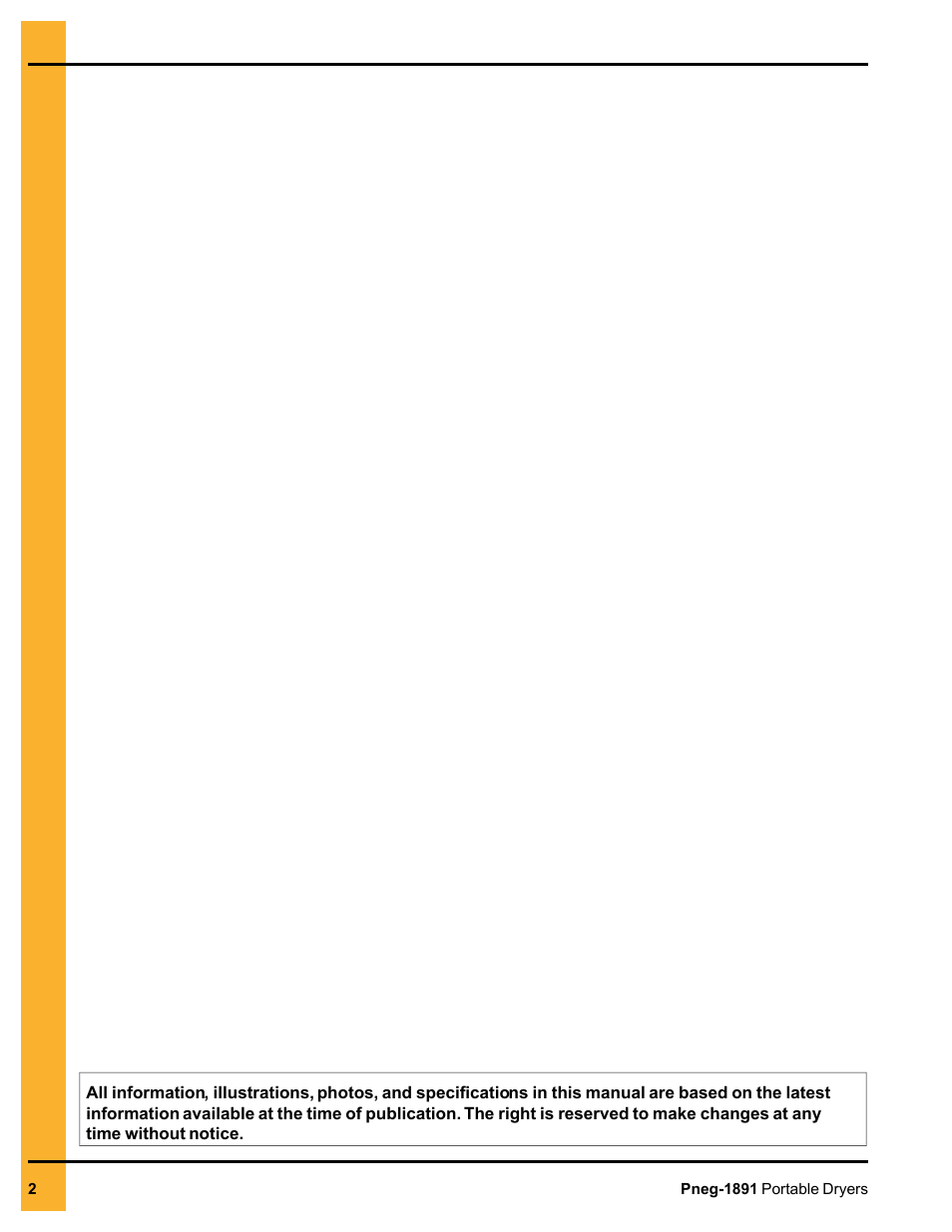 Single-module portable dryerinstallation guide | Grain Systems PNEG-1891 User Manual | Page 2 / 68