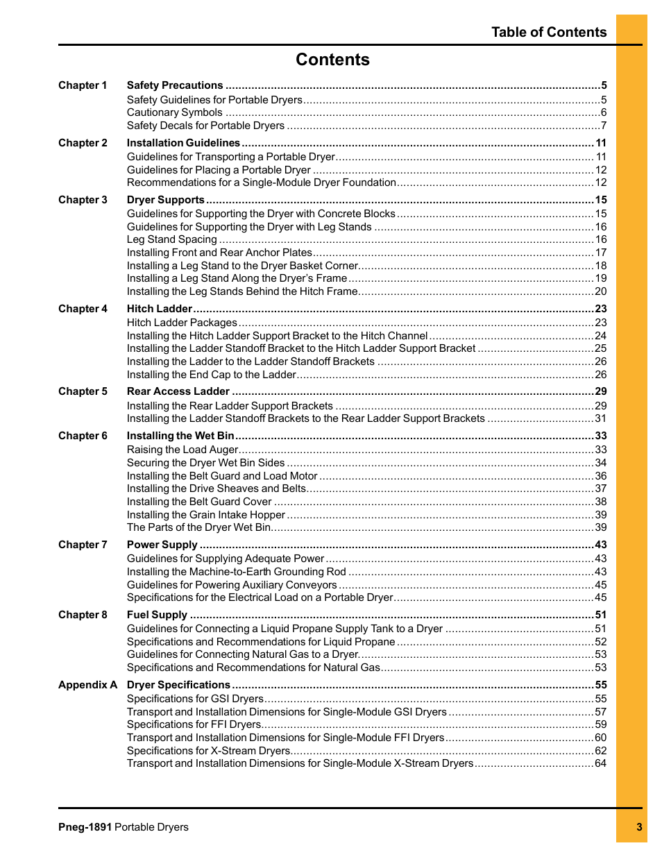 Grain Systems PNEG-1891 User Manual | Page 3 / 68