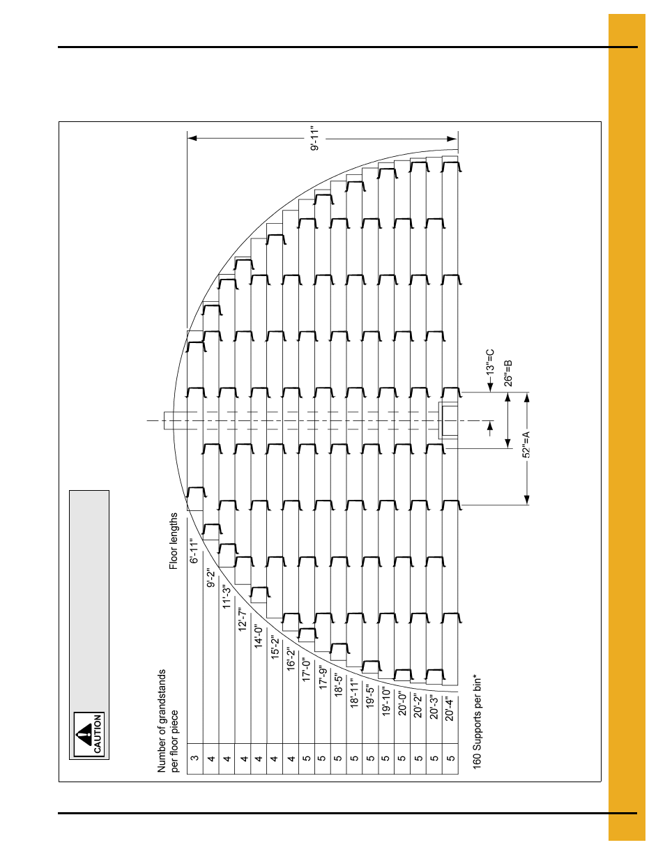 21' grandstand layouts, 33' maximum wall height | Grain Systems Bin Flooring PNEG-215 User Manual | Page 15 / 32