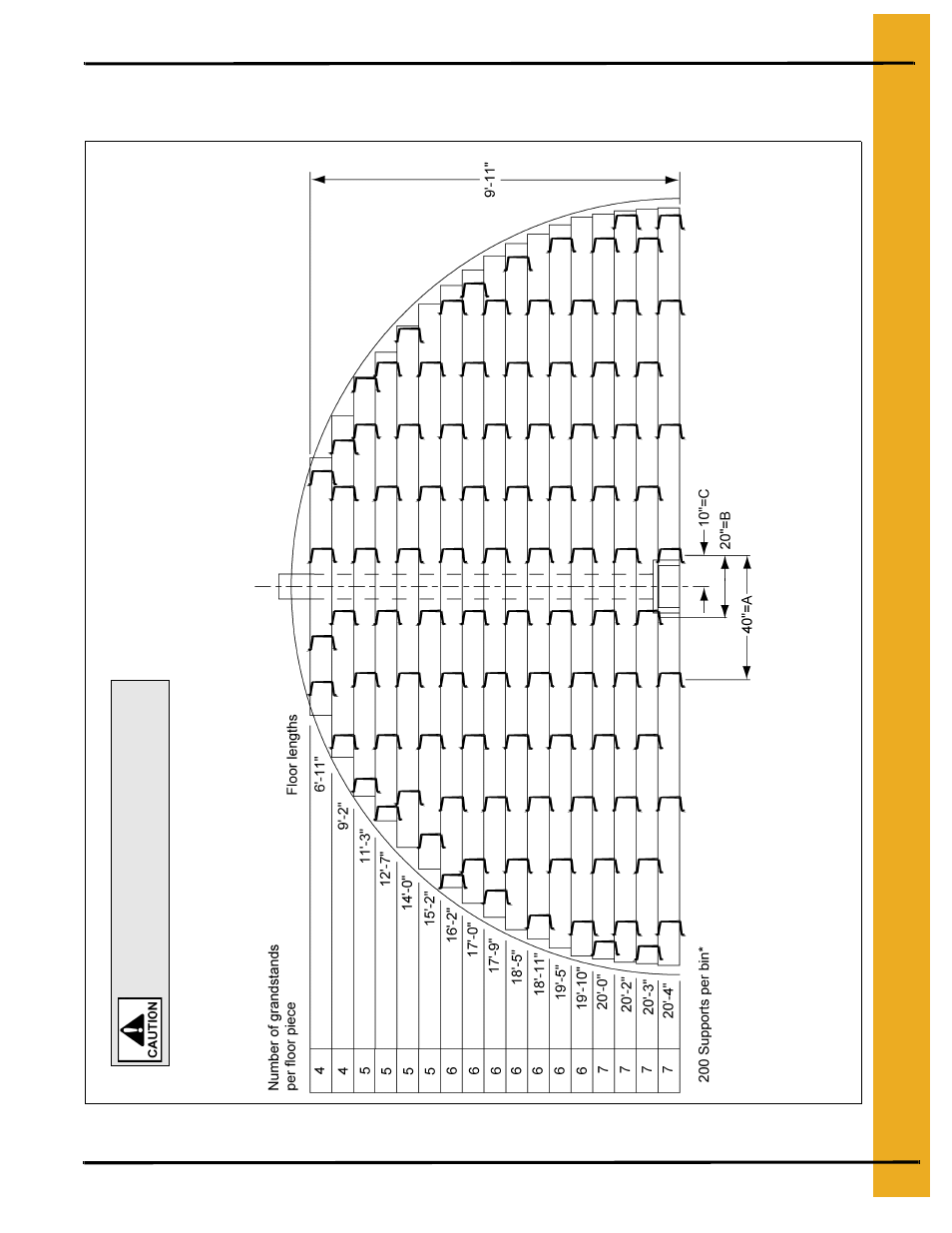 21' grandstand layouts, 33' maximum wall height | Grain Systems Bin Flooring PNEG-215 User Manual | Page 19 / 32