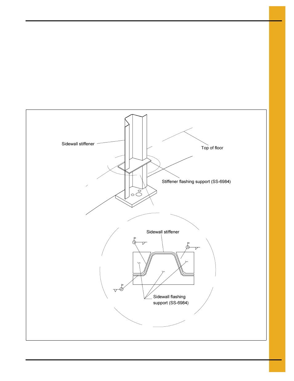 Flashing support stiffeners, Chapter 10 flashing support stiffeners | Grain Systems Bin Flooring PNEG-215 User Manual | Page 23 / 32