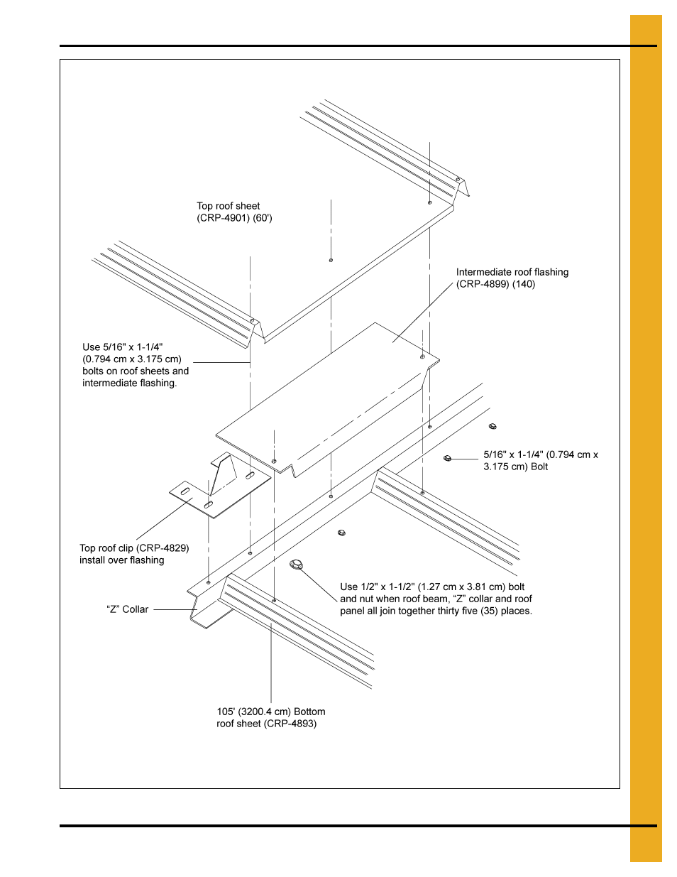 105' roof erection | Grain Systems Bin Accessories PNEG-044 User Manual | Page 19 / 28