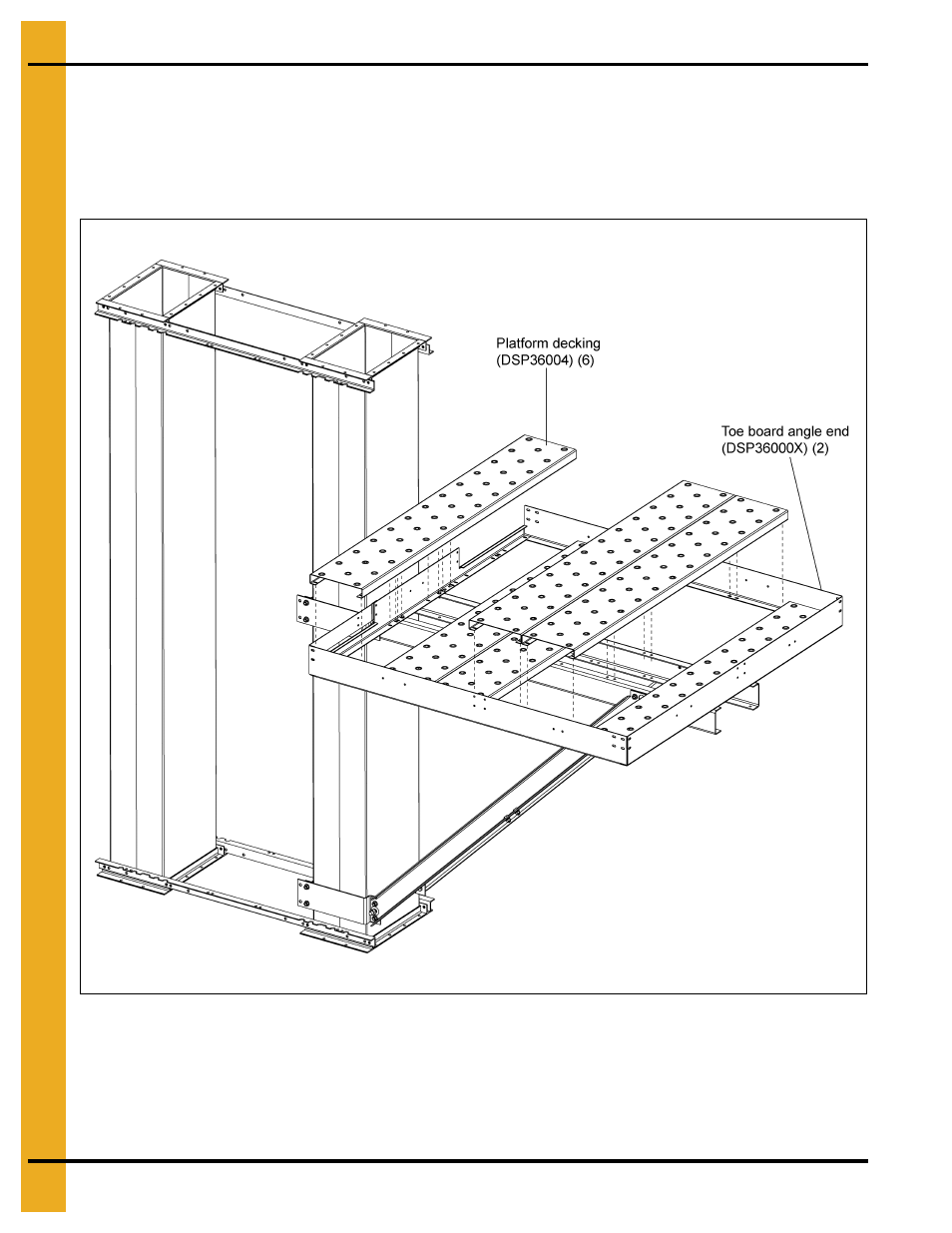 Platform decking | Grain Systems Bucket Elevtors, Conveyors, Series II Sweeps PNEG-1849 User Manual | Page 104 / 116