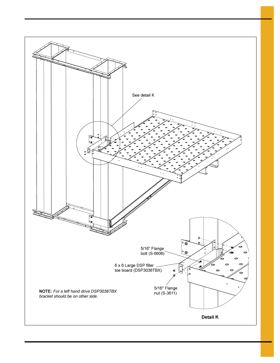 Platform decking (continued) | Grain Systems Bucket Elevtors, Conveyors, Series II Sweeps PNEG-1849 User Manual | Page 105 / 116