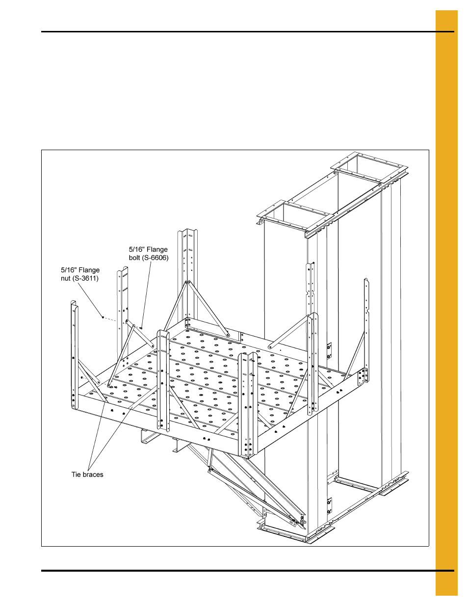 Tie braces | Grain Systems Bucket Elevtors, Conveyors, Series II Sweeps PNEG-1849 User Manual | Page 107 / 116