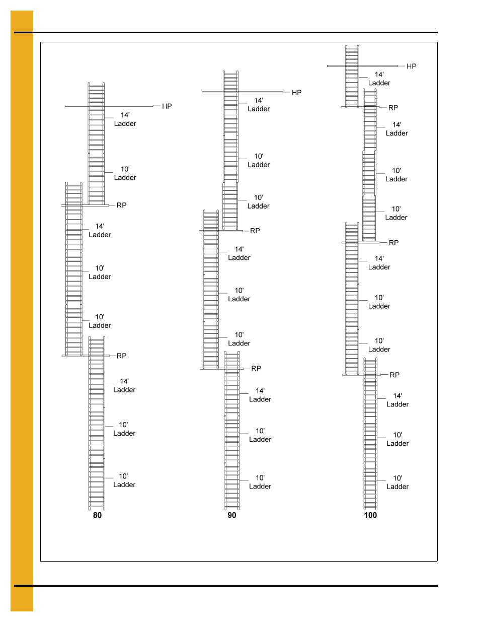 Ladder assembly | Grain Systems Bucket Elevtors, Conveyors, Series II Sweeps PNEG-1849 User Manual | Page 14 / 116