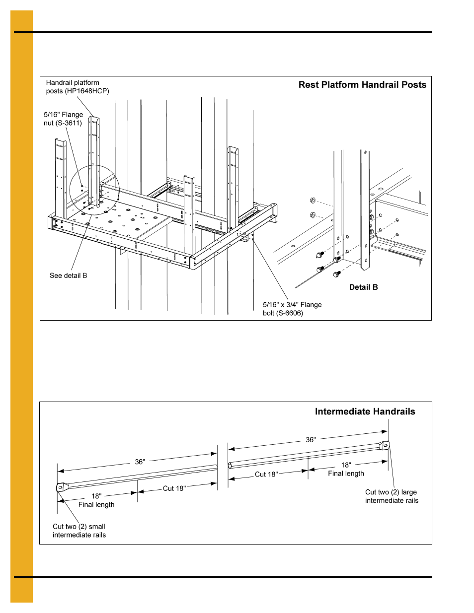 Rest platform | Grain Systems Bucket Elevtors, Conveyors, Series II Sweeps PNEG-1849 User Manual | Page 38 / 116