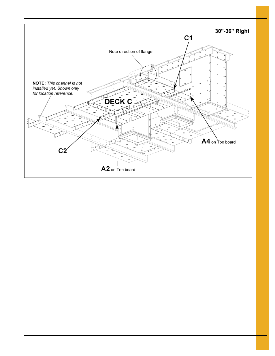 30"-36" head platform right hand drive | Grain Systems Bucket Elevtors, Conveyors, Series II Sweeps PNEG-1849 User Manual | Page 55 / 116