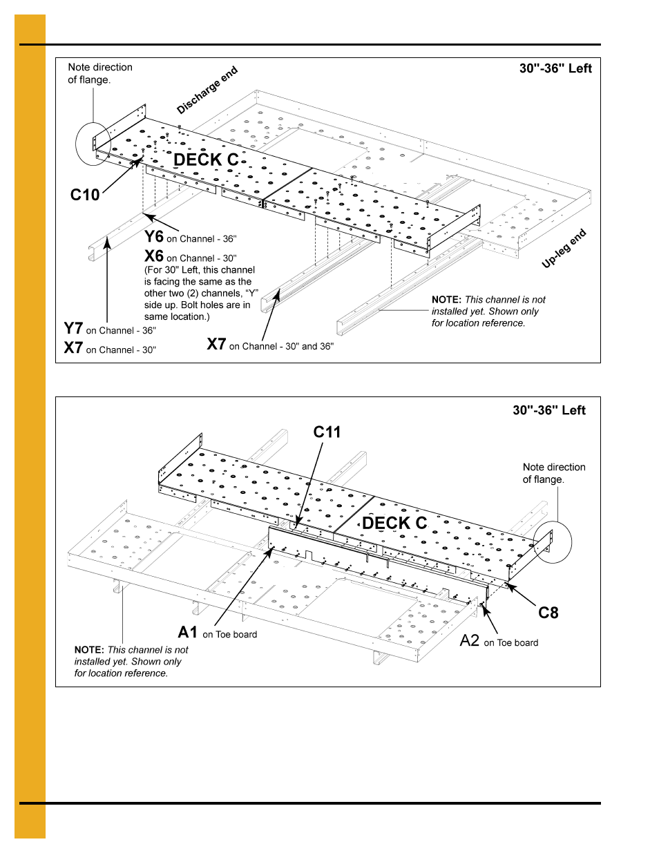 Deck a | Grain Systems Bucket Elevtors, Conveyors, Series II Sweeps PNEG-1849 User Manual | Page 70 / 116