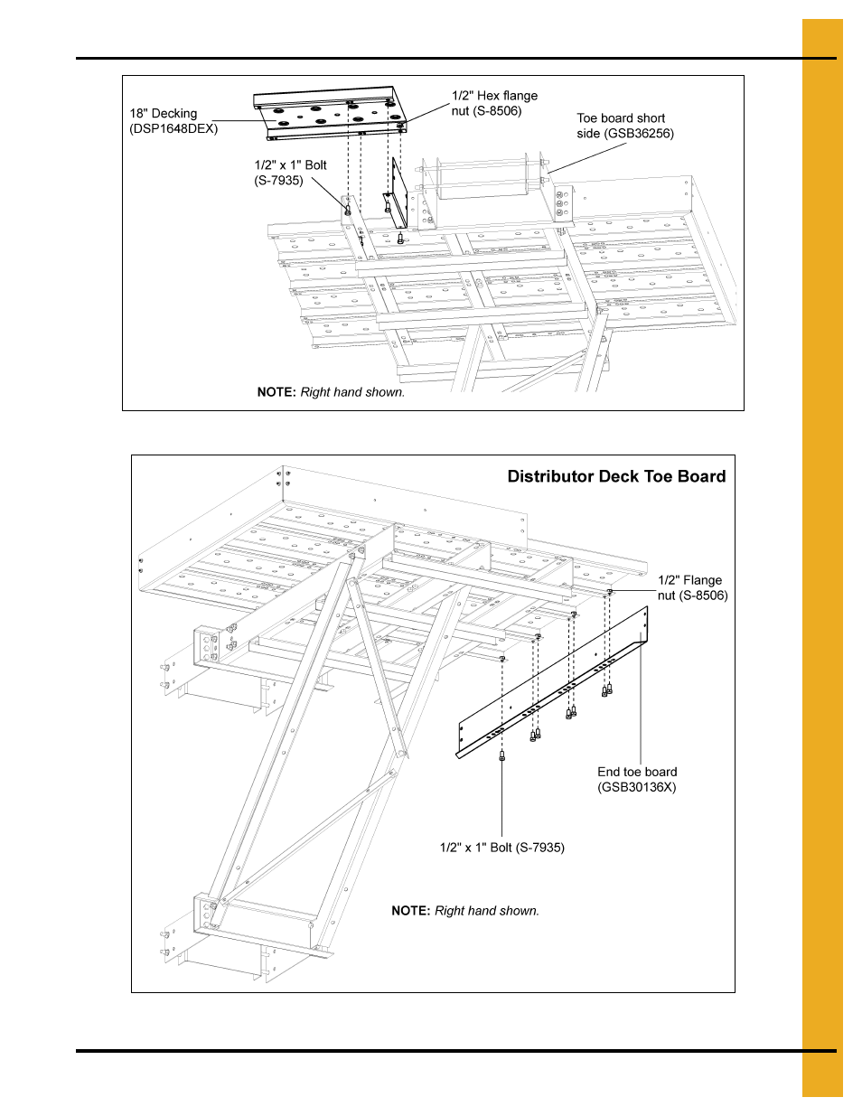 4 x 5 distributor platform (optional) | Grain Systems Bucket Elevtors, Conveyors, Series II Sweeps PNEG-1849 User Manual | Page 93 / 116