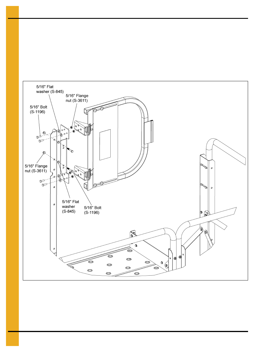 Safety gate package (optional) | Grain Systems Bucket Elevtors, Conveyors, Series II Sweeps PNEG-1849 User Manual | Page 98 / 116