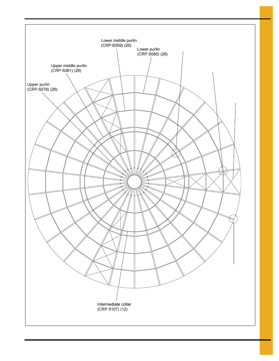 78' roof assembly instructions, Chapter 3 78' roof assembly instructions | Grain Systems Special Roofs PNEG-RE78-H User Manual | Page 11 / 26