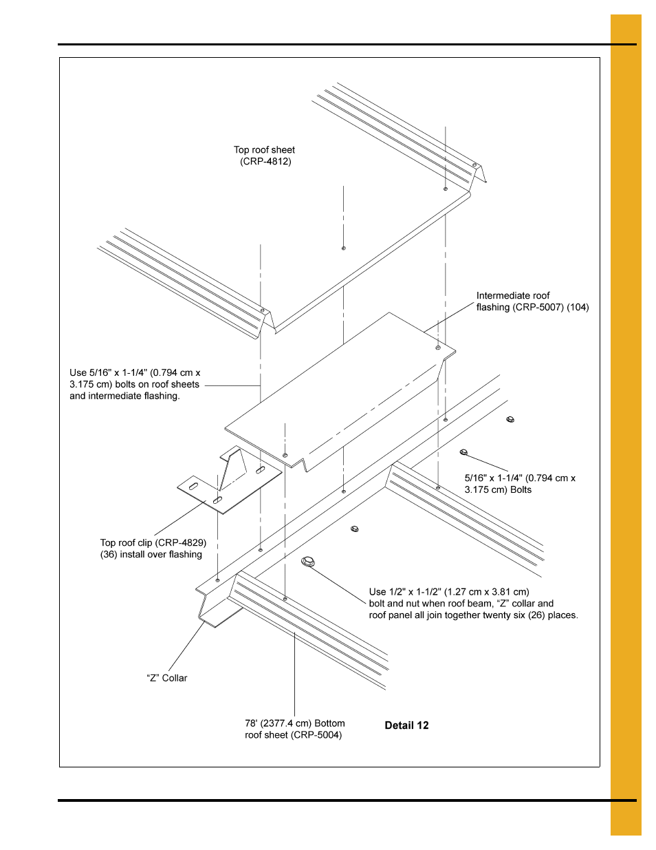 78' roof assembly instructions | Grain Systems Special Roofs PNEG-RE78-H User Manual | Page 17 / 26