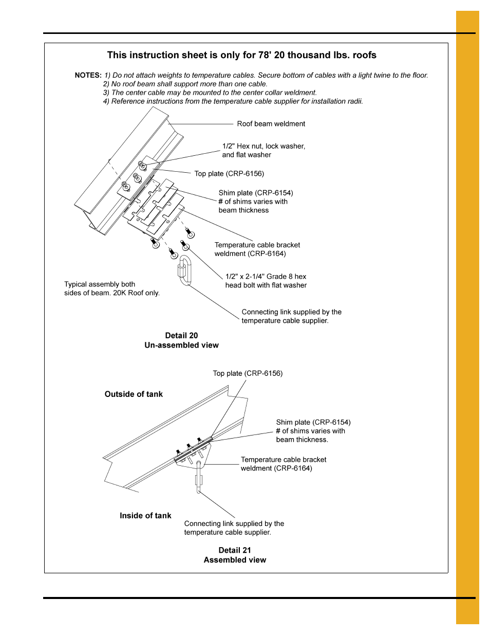 78' roof assembly instructions | Grain Systems Special Roofs PNEG-RE78-H User Manual | Page 23 / 26