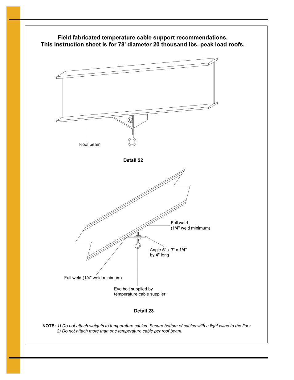 78' roof assembly instructions | Grain Systems Special Roofs PNEG-RE78-H User Manual | Page 24 / 26