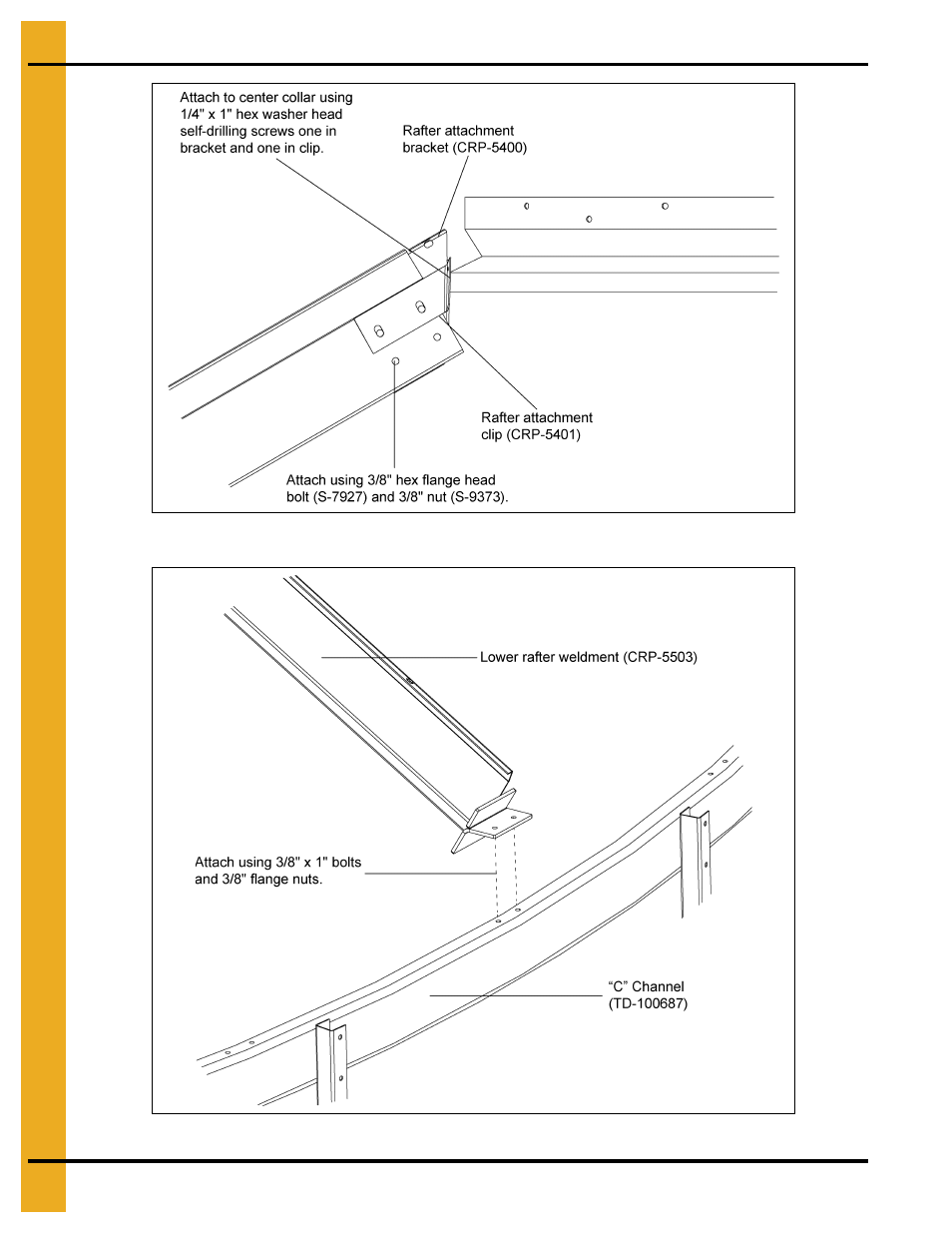 24'-36' diameter roof rafter instructions | Grain Systems Bin Accessories PNEG-1795 User Manual | Page 12 / 28