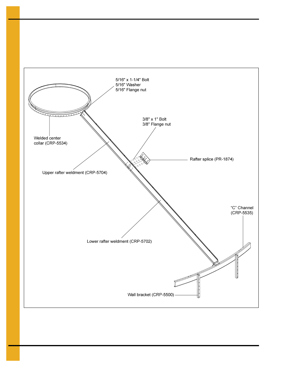 Special roof instructions for 33' diameter tank | Grain Systems Bin Accessories PNEG-1795 User Manual | Page 20 / 28