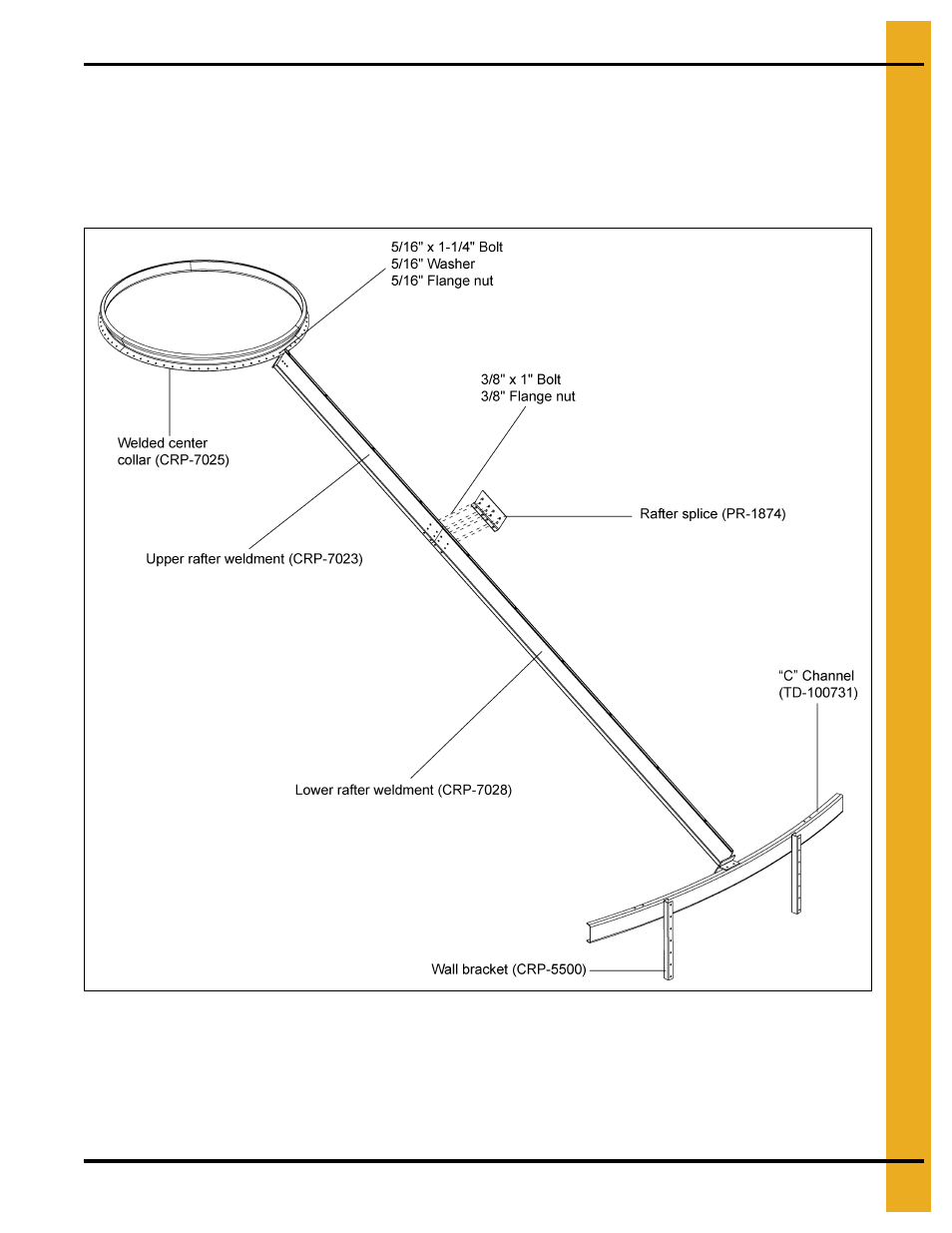 Special roof instructions for 36' diameter tank | Grain Systems Bin Accessories PNEG-1795 User Manual | Page 23 / 28