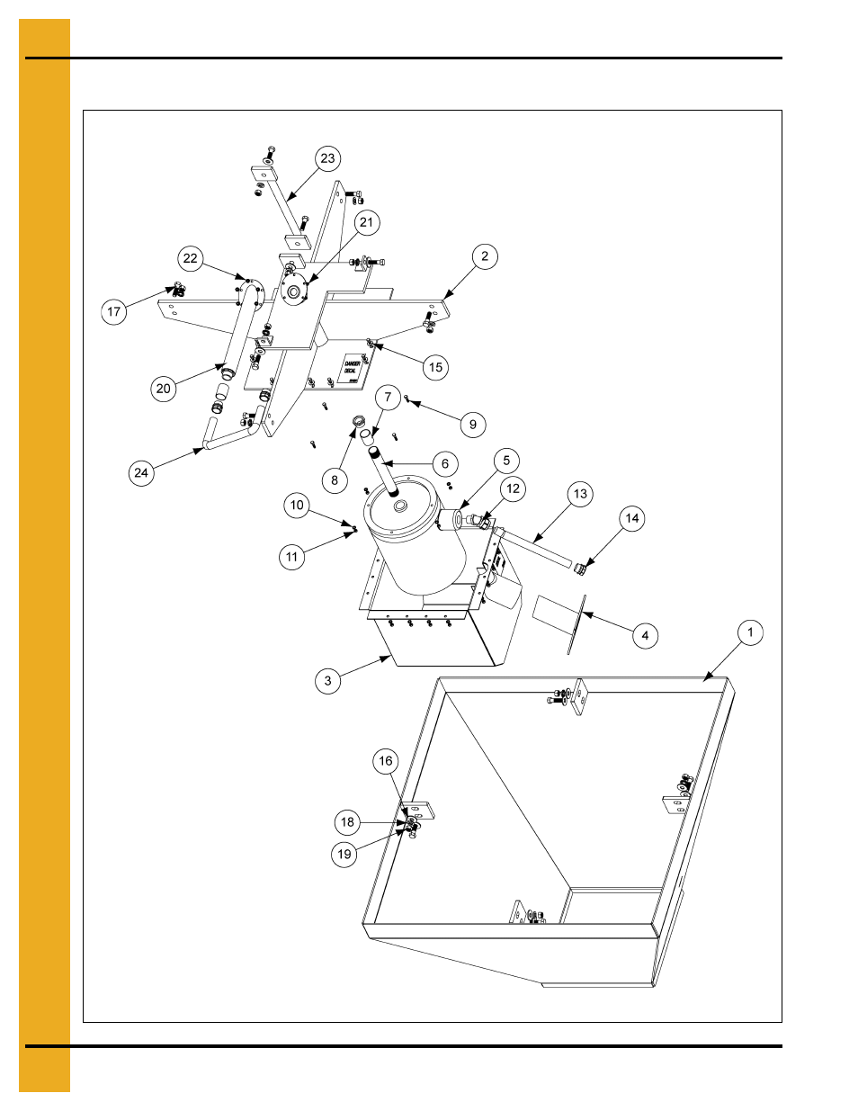 Parts list, Chapter 8 parts list, Components | Grain Systems Unload Augers PNEG-1722 User Manual | Page 28 / 32