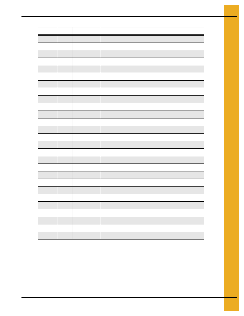 Parts list | Grain Systems Unload Augers PNEG-1722 User Manual | Page 29 / 32