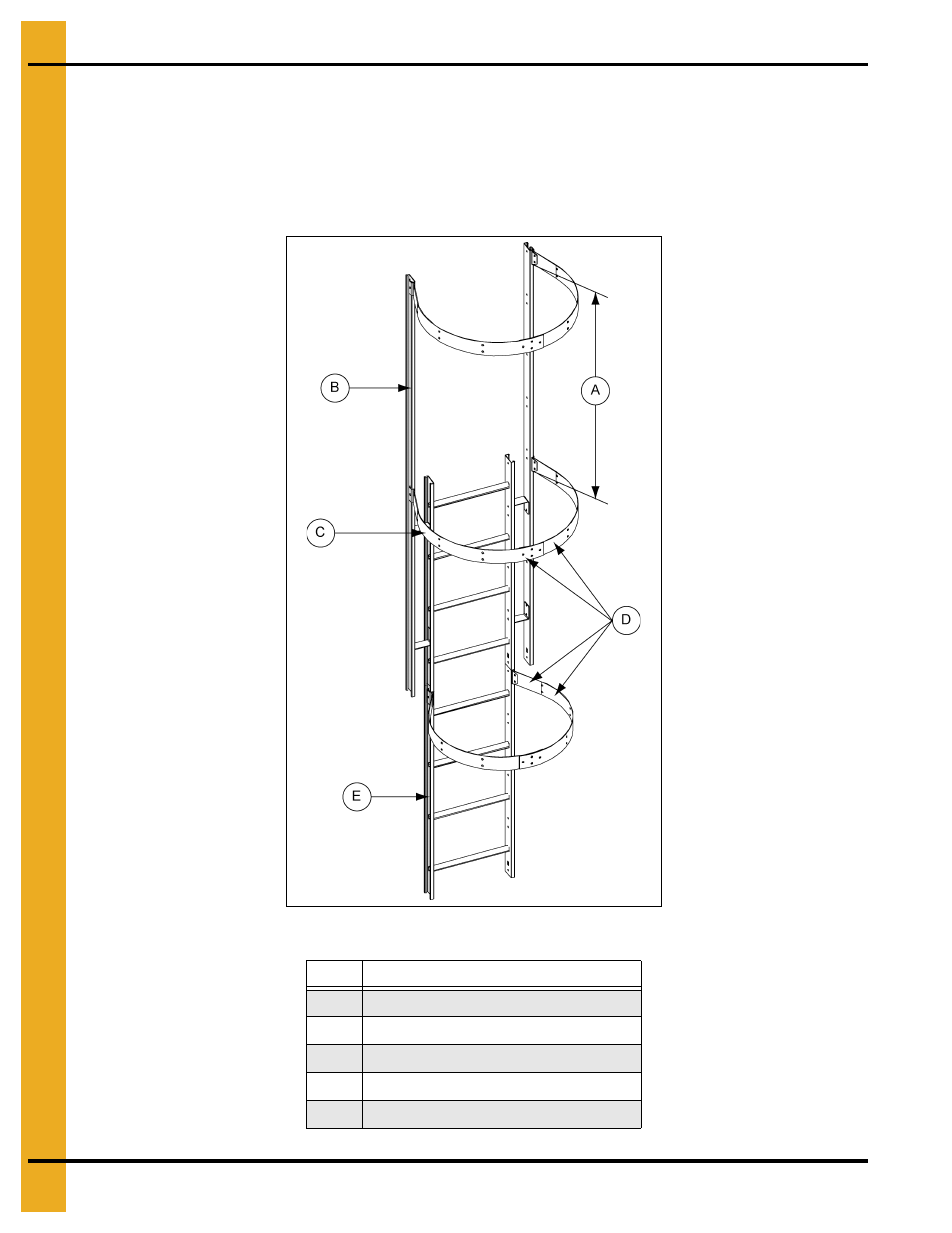 Safety cage hoop assembly, Safety cage | Grain Systems Tanks PNEG-1460 User Manual | Page 50 / 106