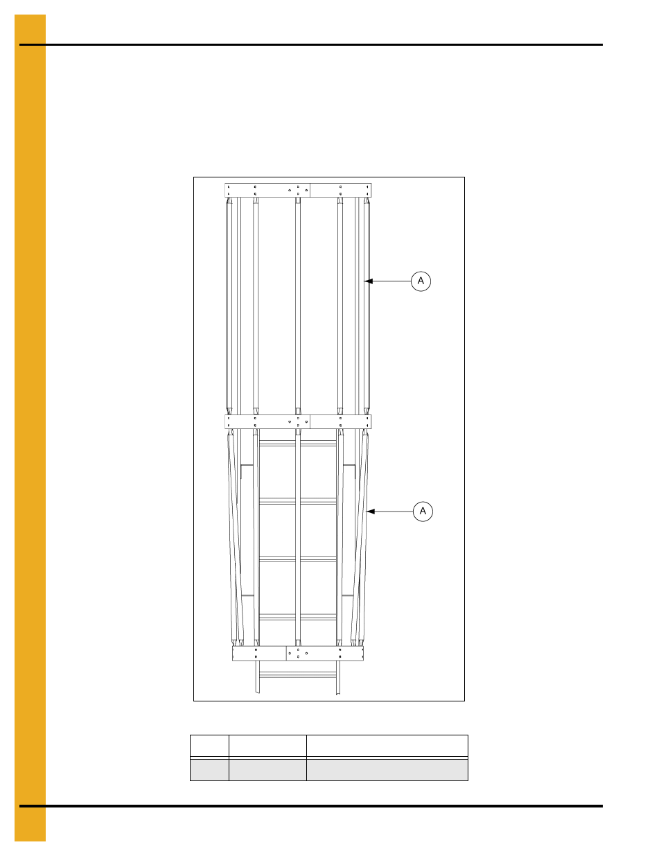 Safety cage installation, Vertical supports, Safety cage | Grain Systems Tanks PNEG-1460 User Manual | Page 52 / 106