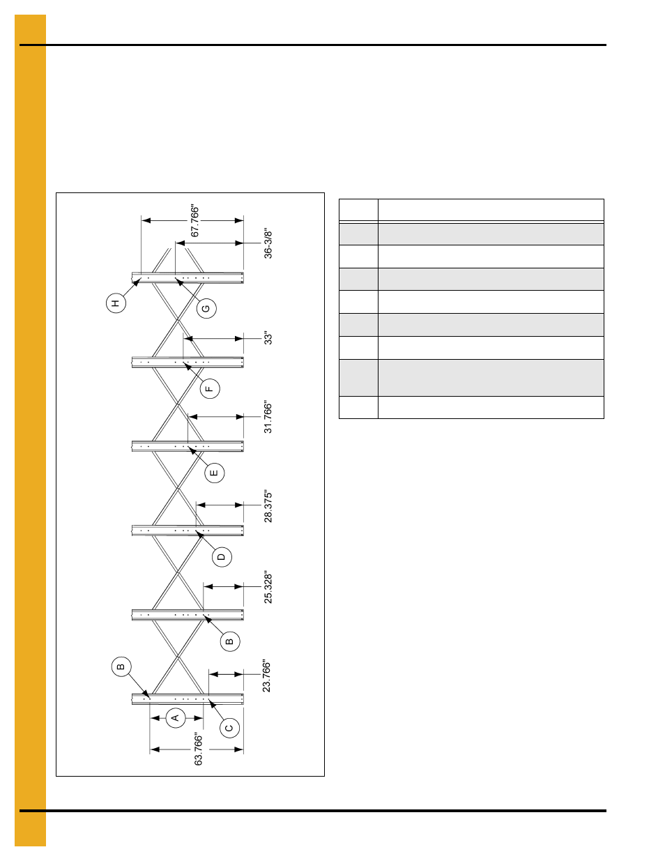 Legs and leg bracing | Grain Systems Tanks PNEG-1460 User Manual | Page 74 / 106