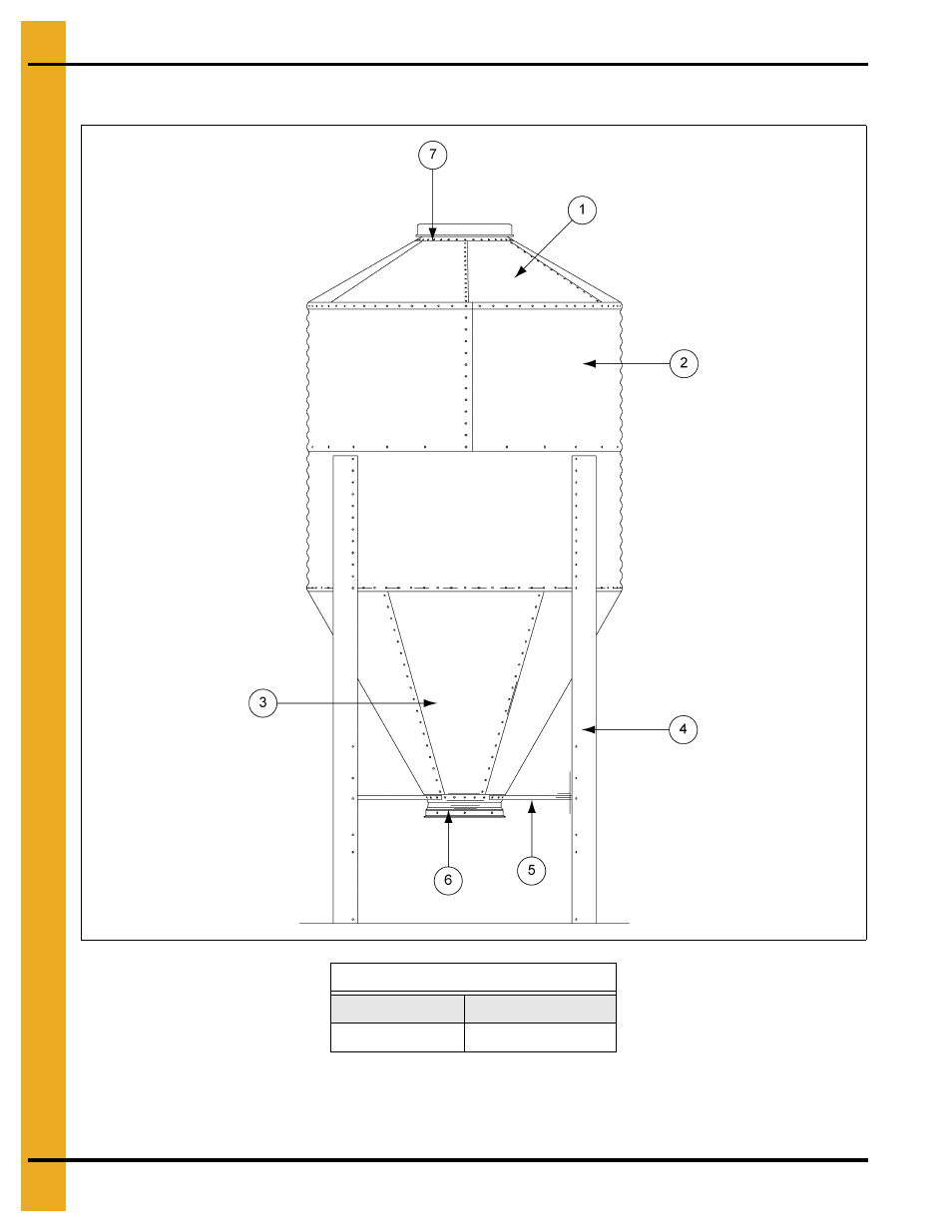 6' diameter 60° hopper bin specifications, Parts list | Grain Systems Tanks PNEG-1460 User Manual | Page 84 / 106